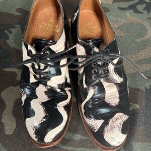Vivienne Westwood Squiggle Derby Shoes Made in Italy size 10